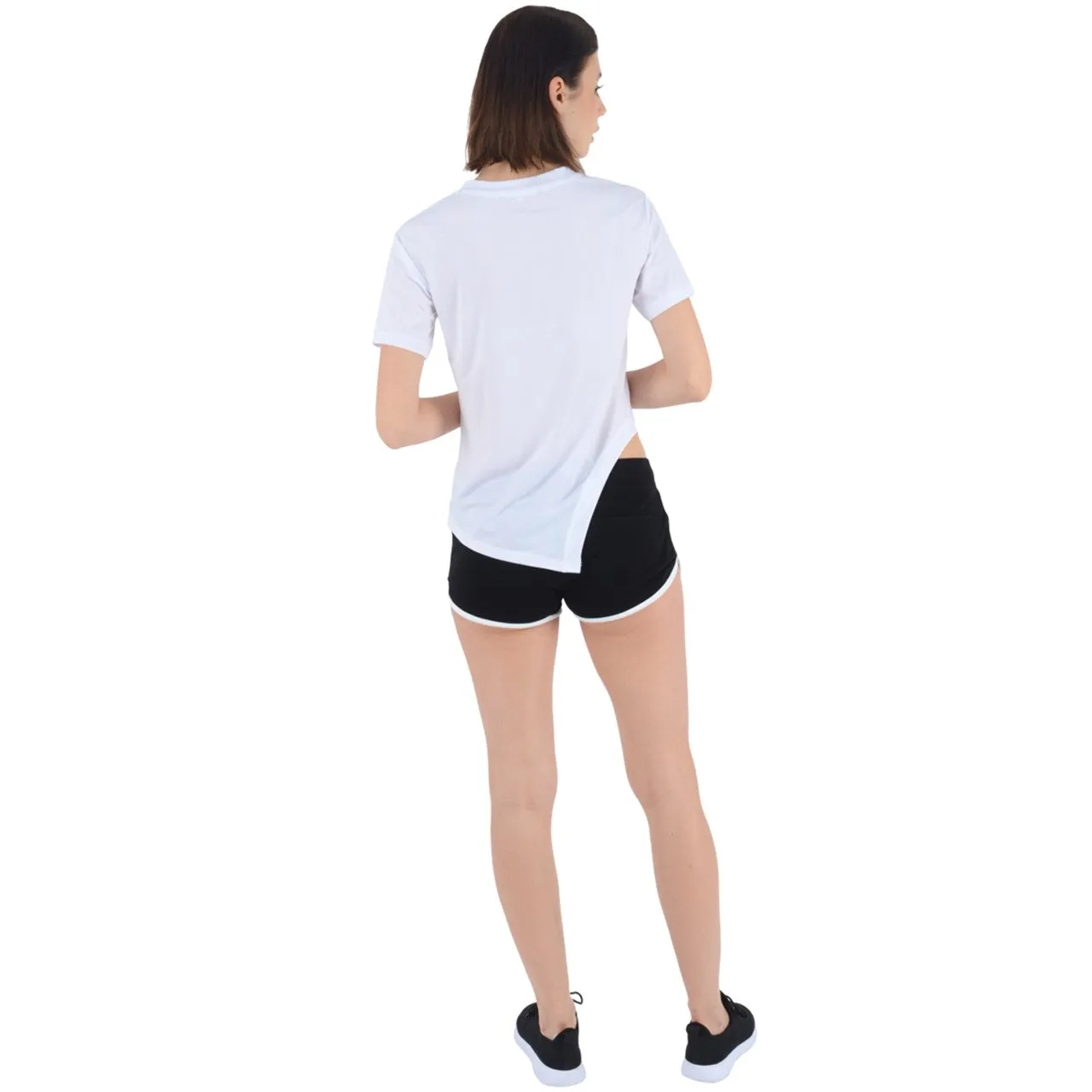 35 Asymmetrical Short Sleeve Sports Tee