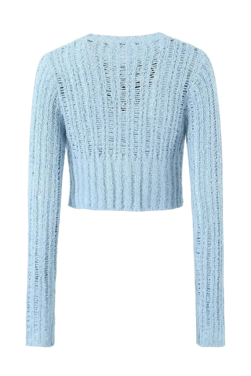 'Abigail' Round Neck Long-Sleeved Knitted Cardigan