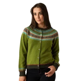 Alpine Short Cardigan in Moss