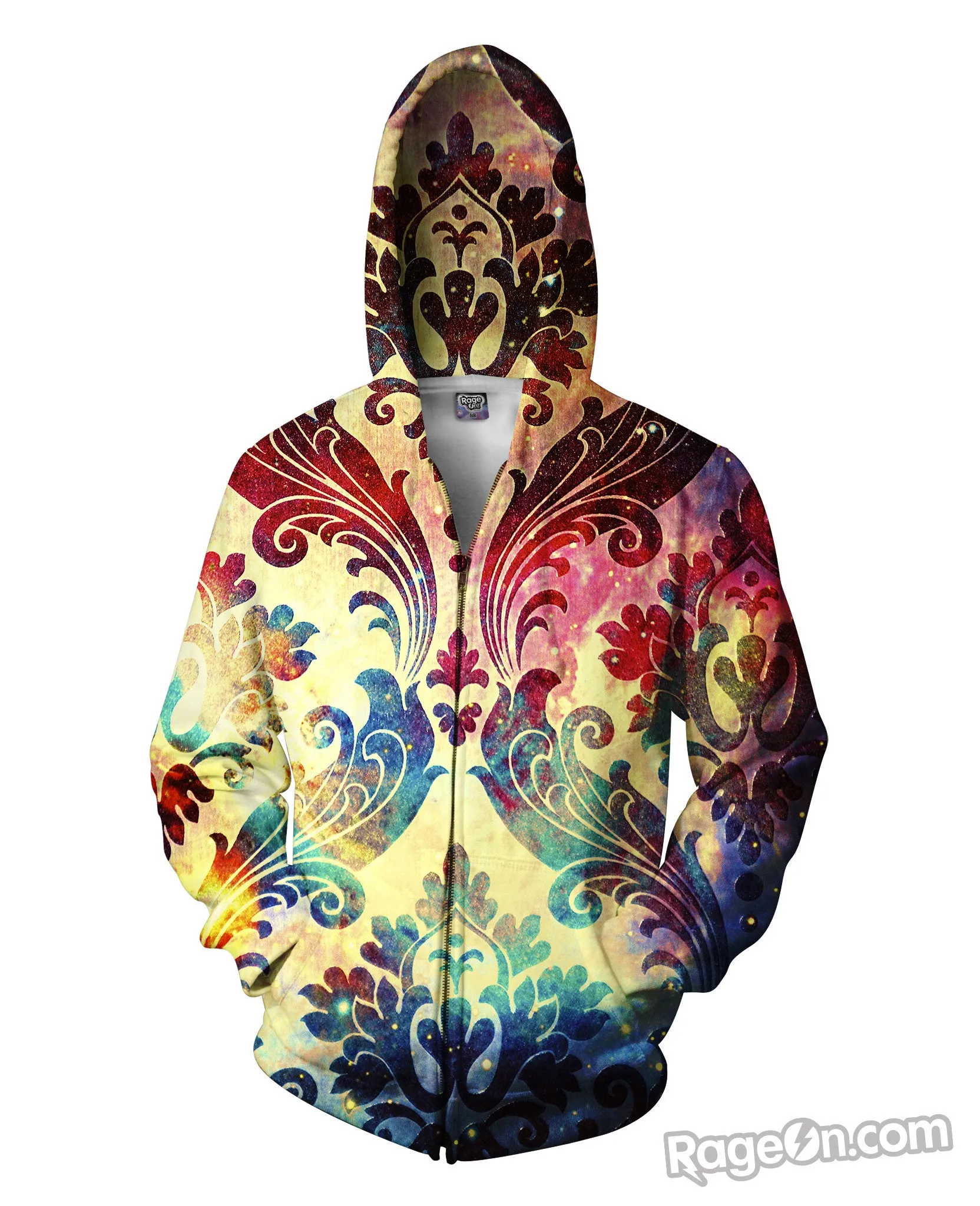 Batik Galaxy Zip-Up Hoodie