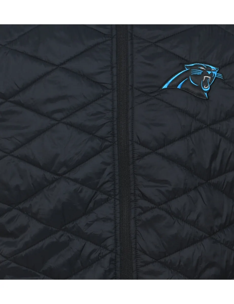 Black Embroidered NFL Puffer Vest - M