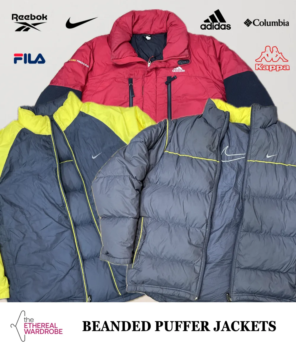 Branded Puffer Jackets Including Nike Adidas Reebok