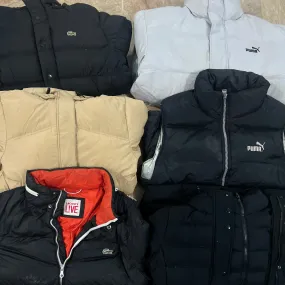 *Branded Puma,Lacoste puffer jackets*