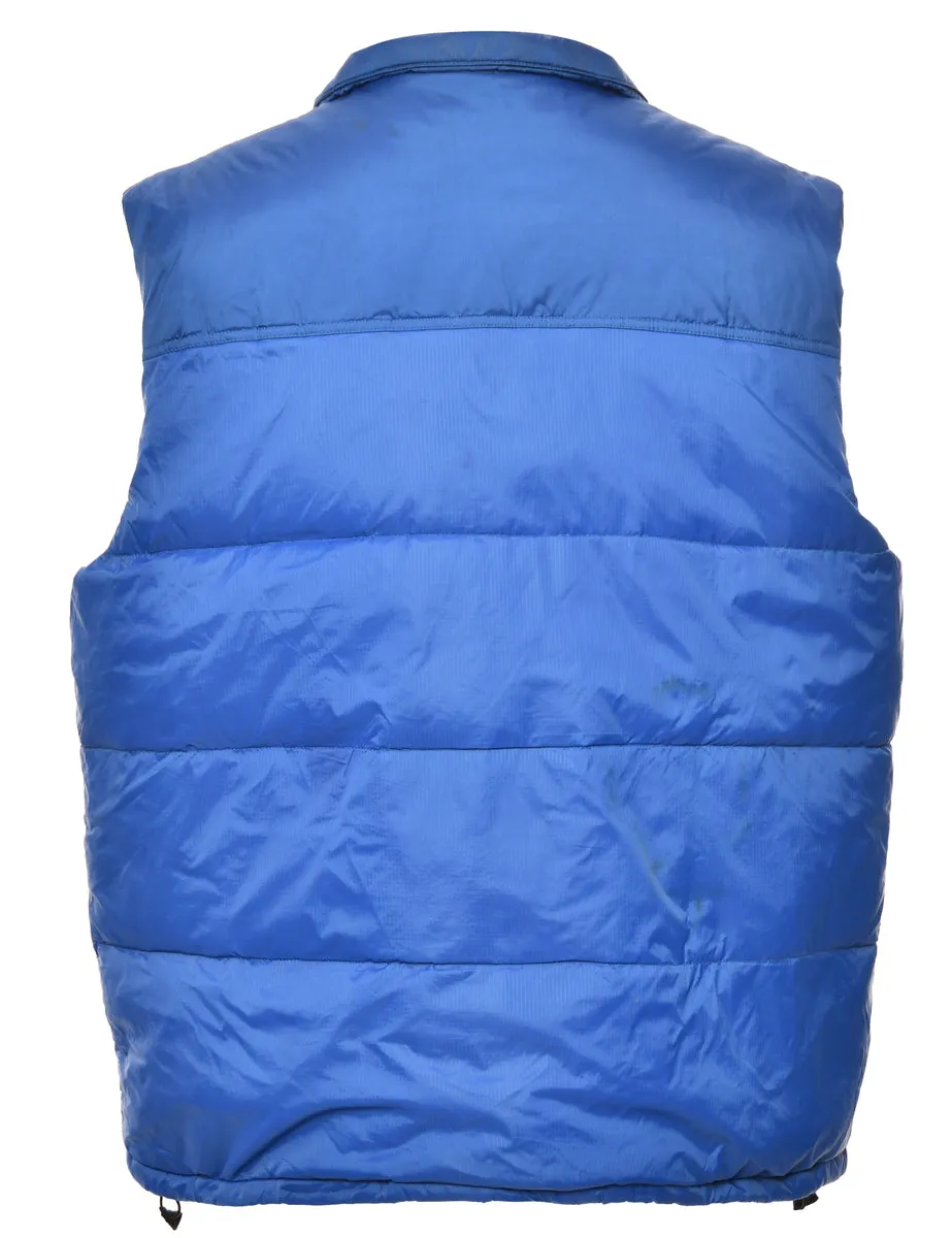 Bright Blue Puffer Vest - M