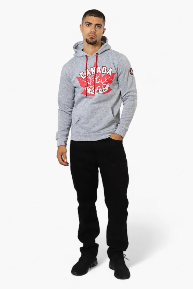 Canada Weather Gear Moose Print Hoodie - Grey