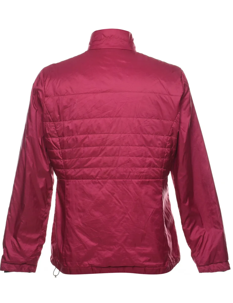 Columbia Maroon Zip-Front Puffer Jacket - L