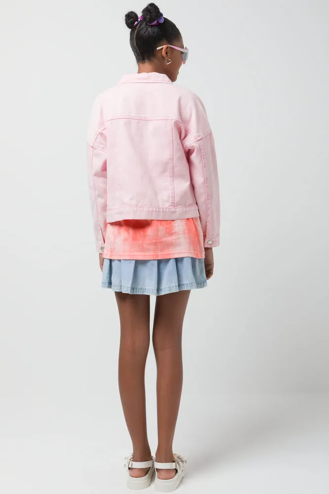 Denim Jacket Pink