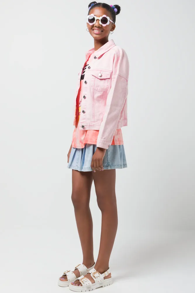 Denim Jacket Pink