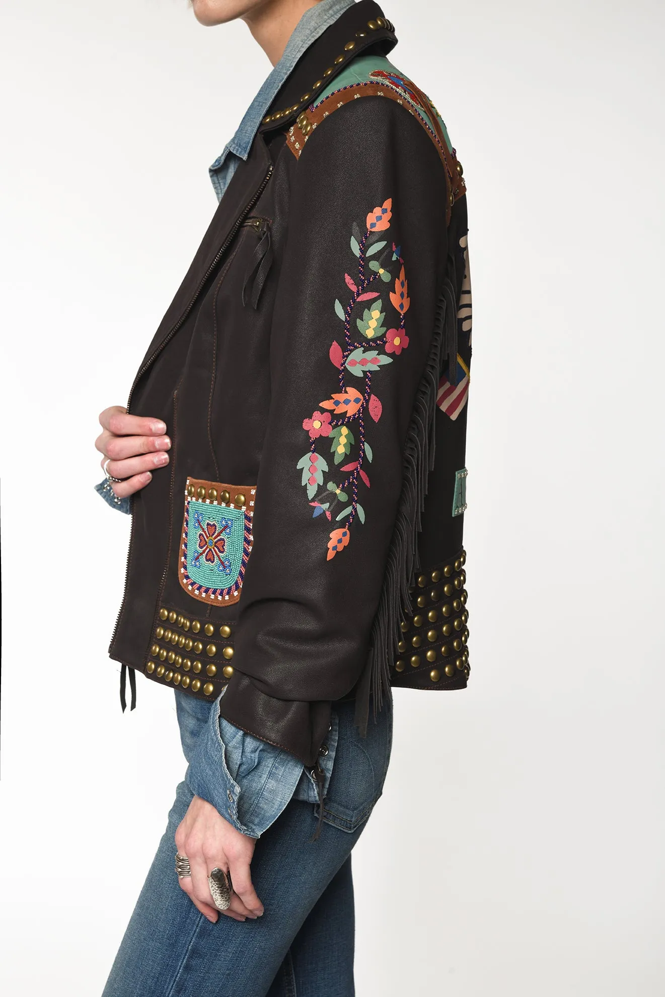 Double D Ranchwear American Assemblage Biker Jacket