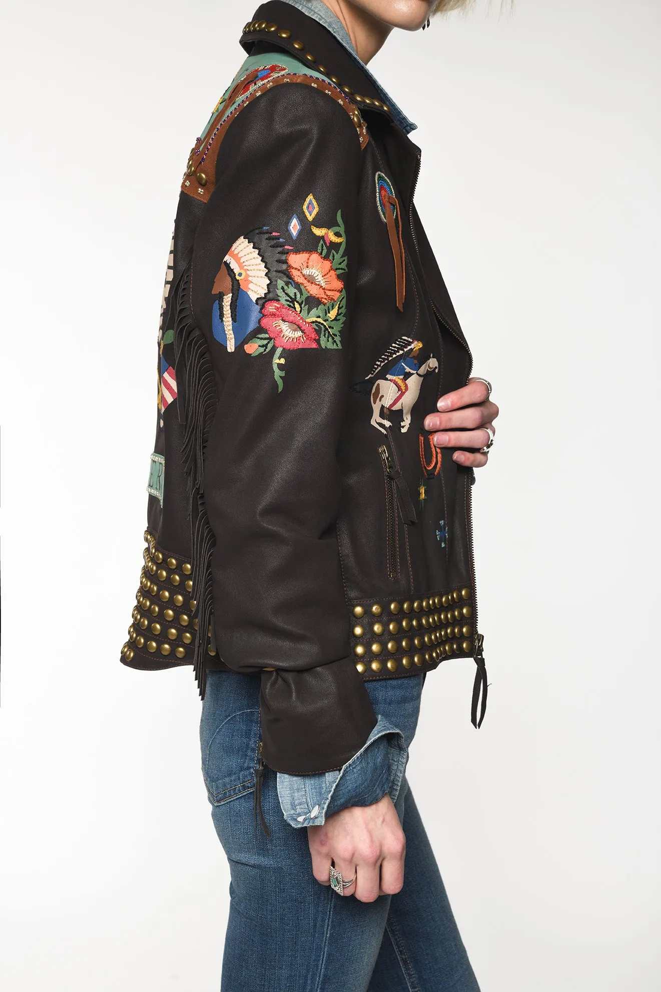 Double D Ranchwear American Assemblage Biker Jacket