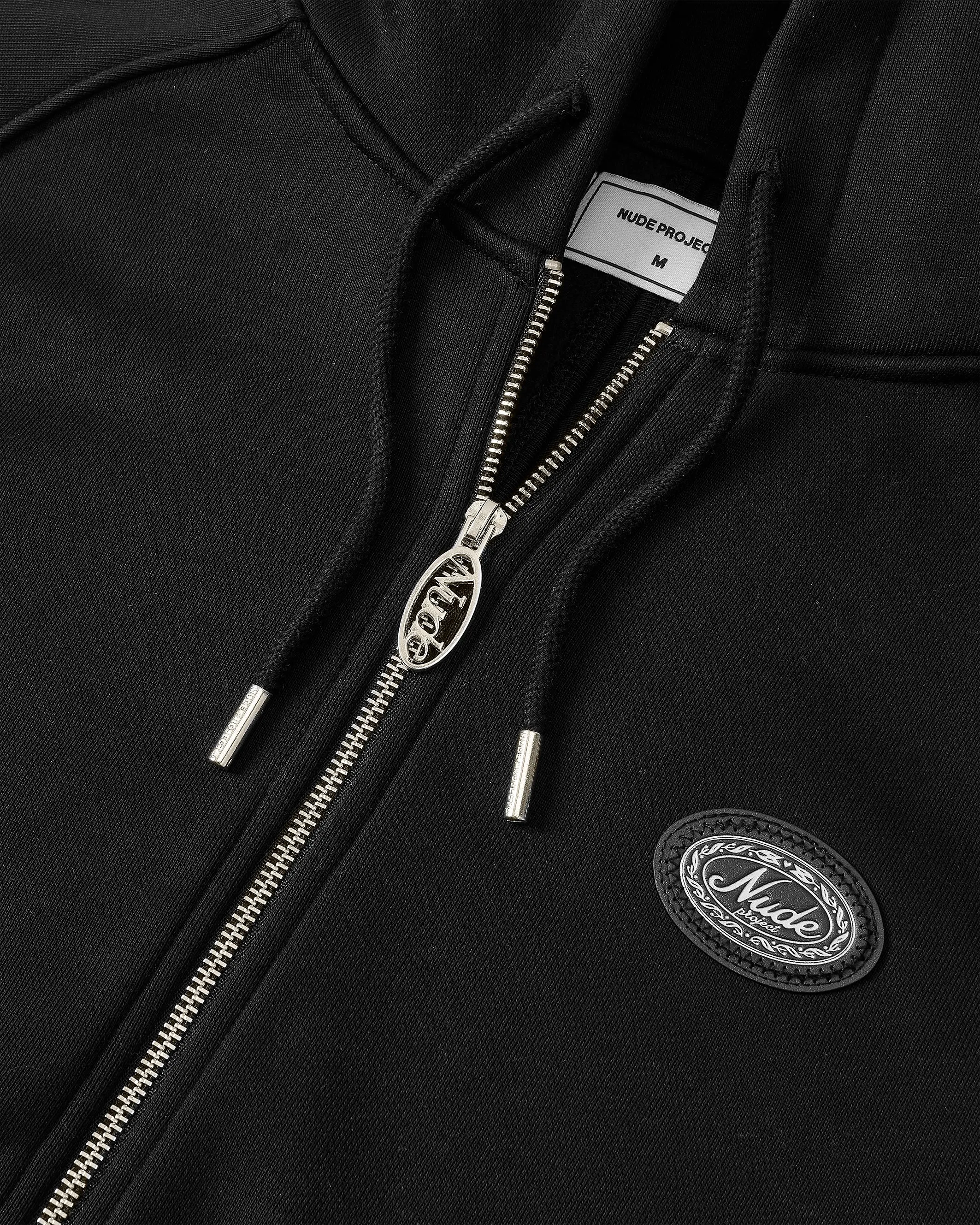 ESSENTIALS ZIP-UP HOODIE BLACK