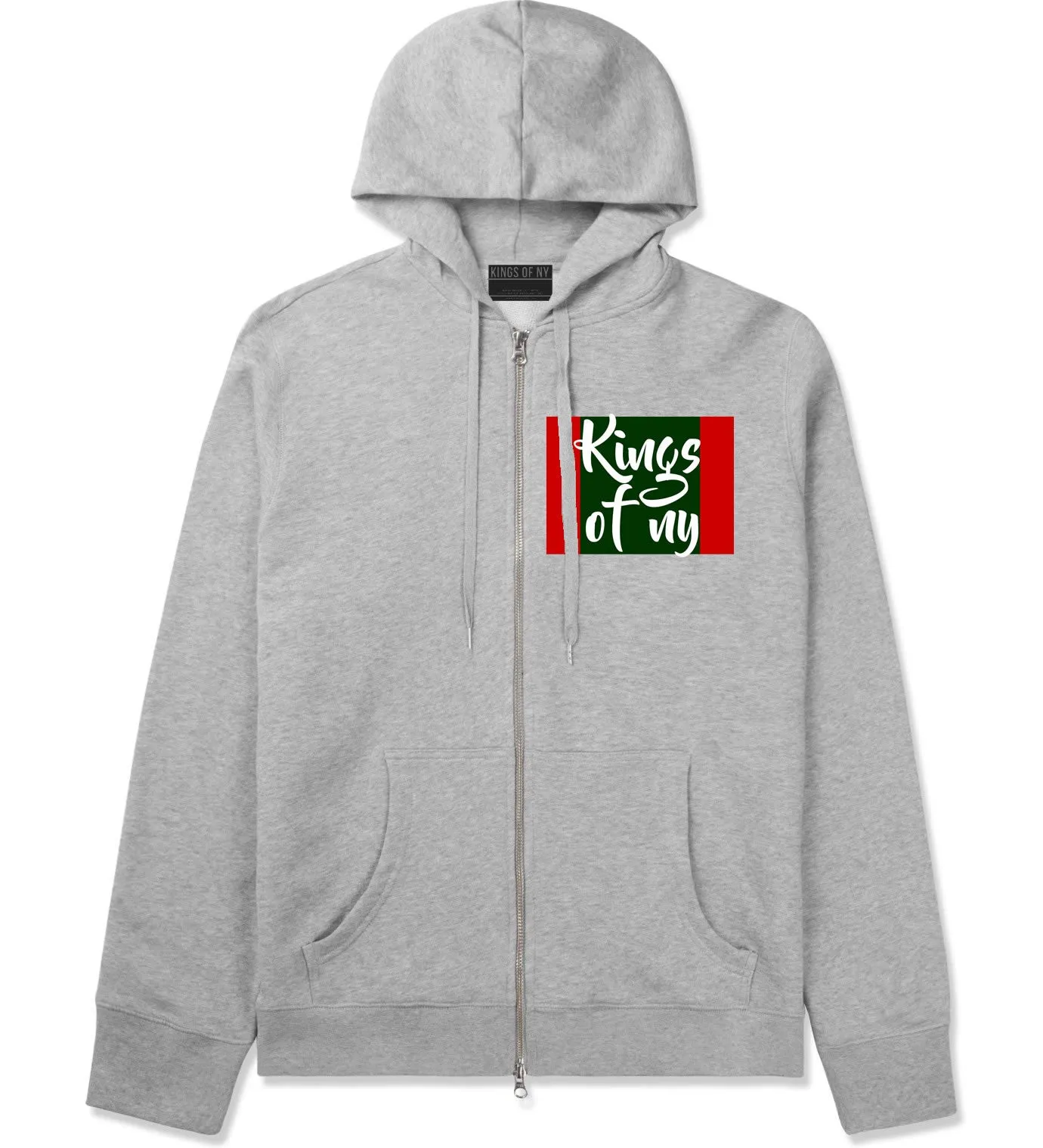 Green Red Banner Logo Zip Up Hoodie Hoody