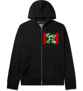 Green Red Banner Logo Zip Up Hoodie Hoody