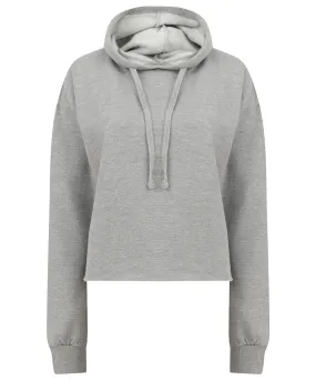 Heather Grey - Women's cropped slounge hoodie