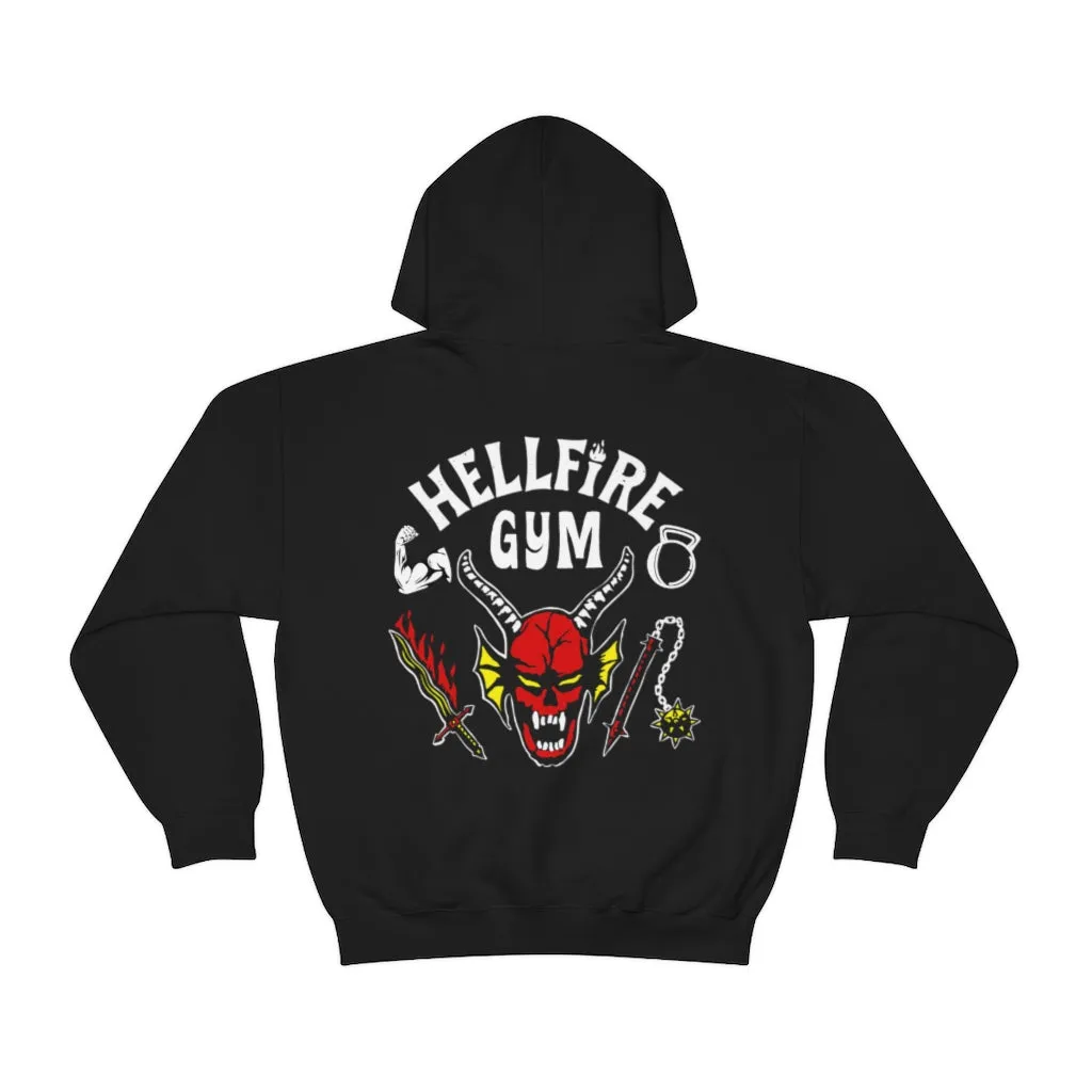 HELLFIRE GYM (WHITE) - HOODIE