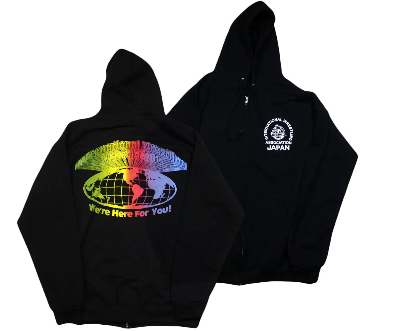 IWA JAPAN RAINBOW ZIP-UP HOODIE III