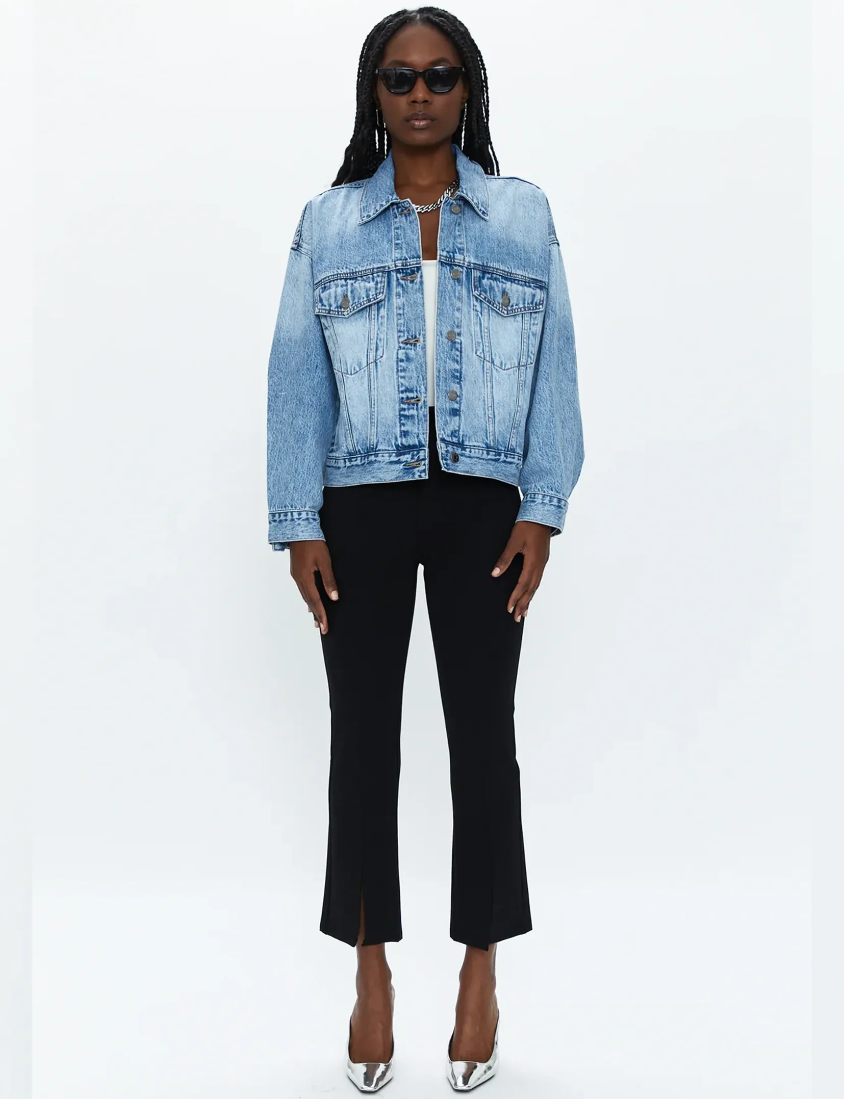 Margo Oversized Denim Jacket, Dover