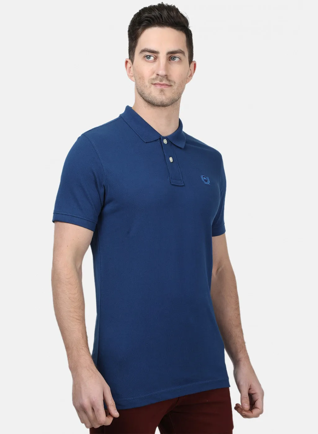 Mens NAvy Blue Plain T-Shirts