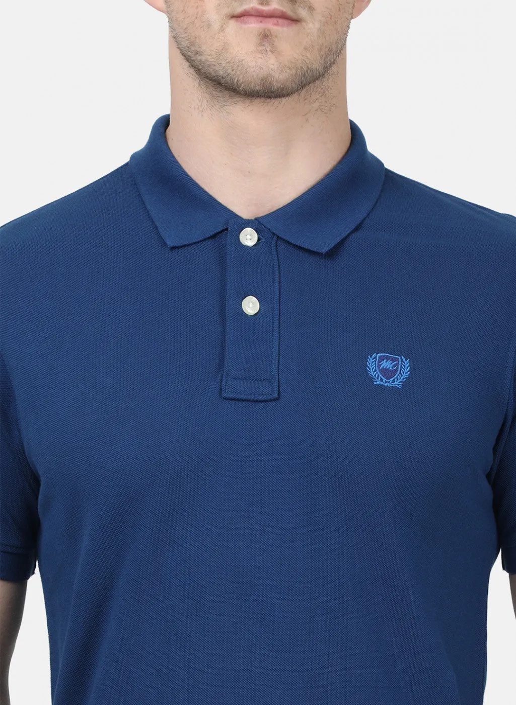 Mens NAvy Blue Plain T-Shirts