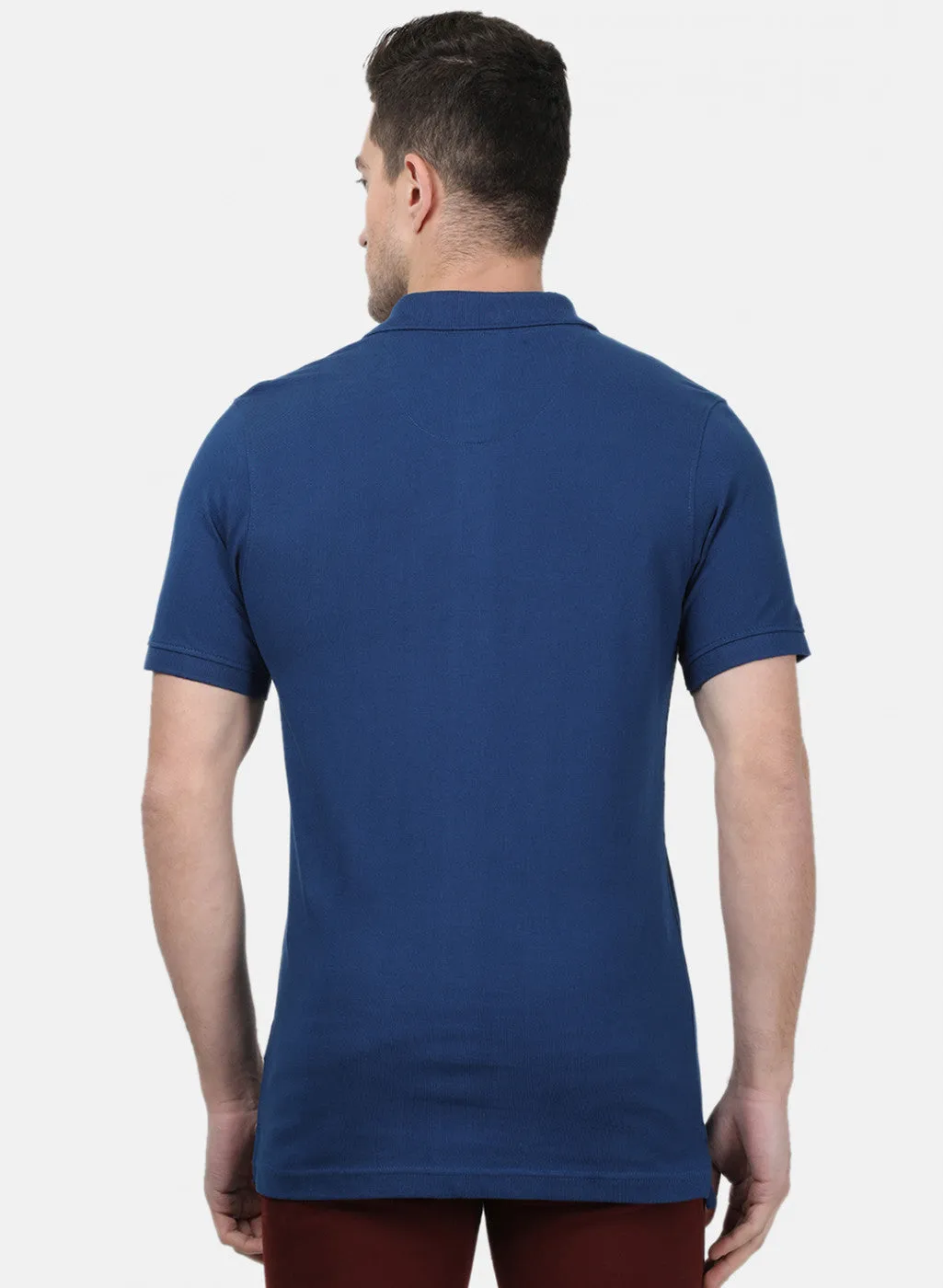 Mens NAvy Blue Plain T-Shirts