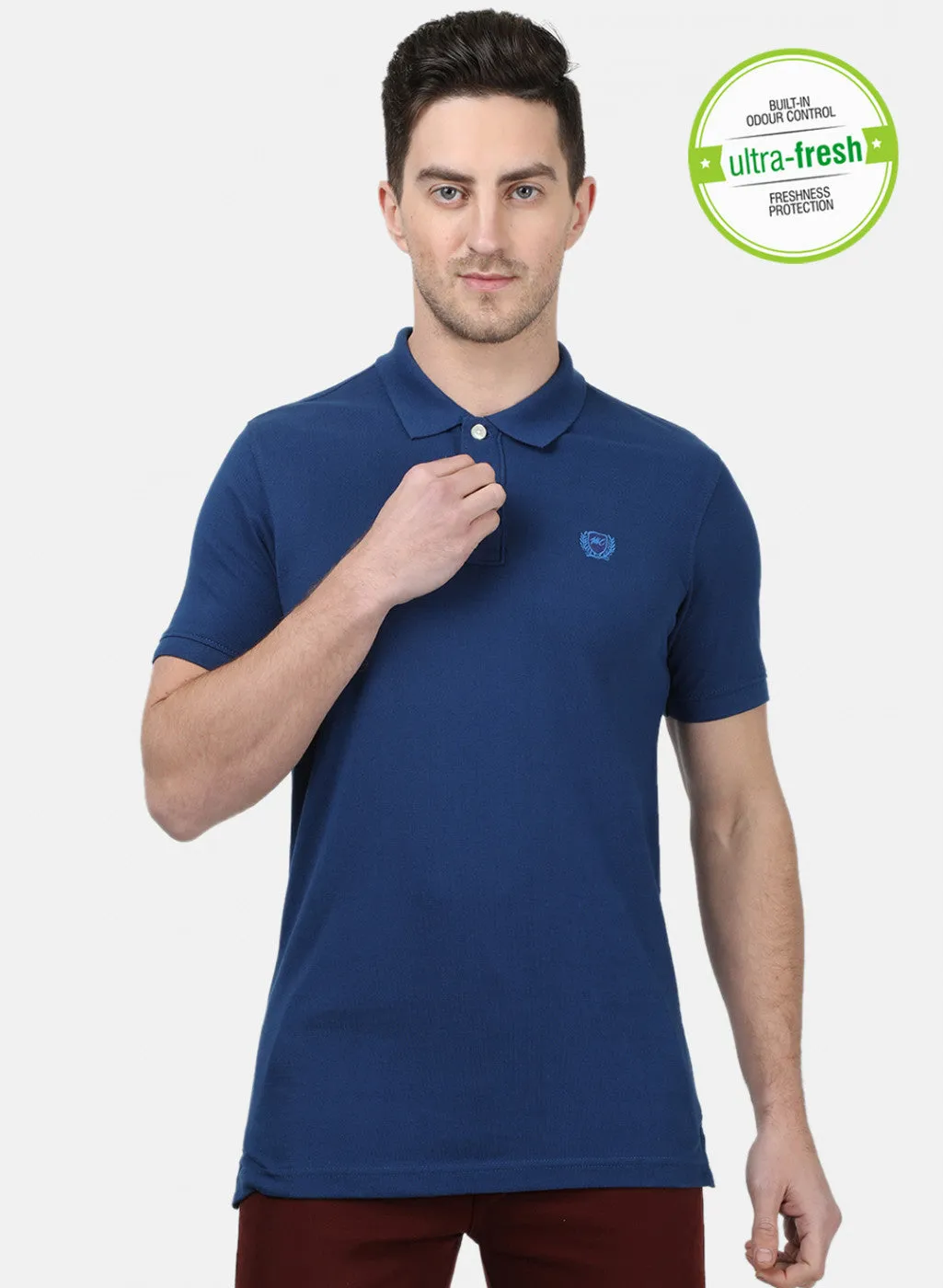 Mens NAvy Blue Plain T-Shirts