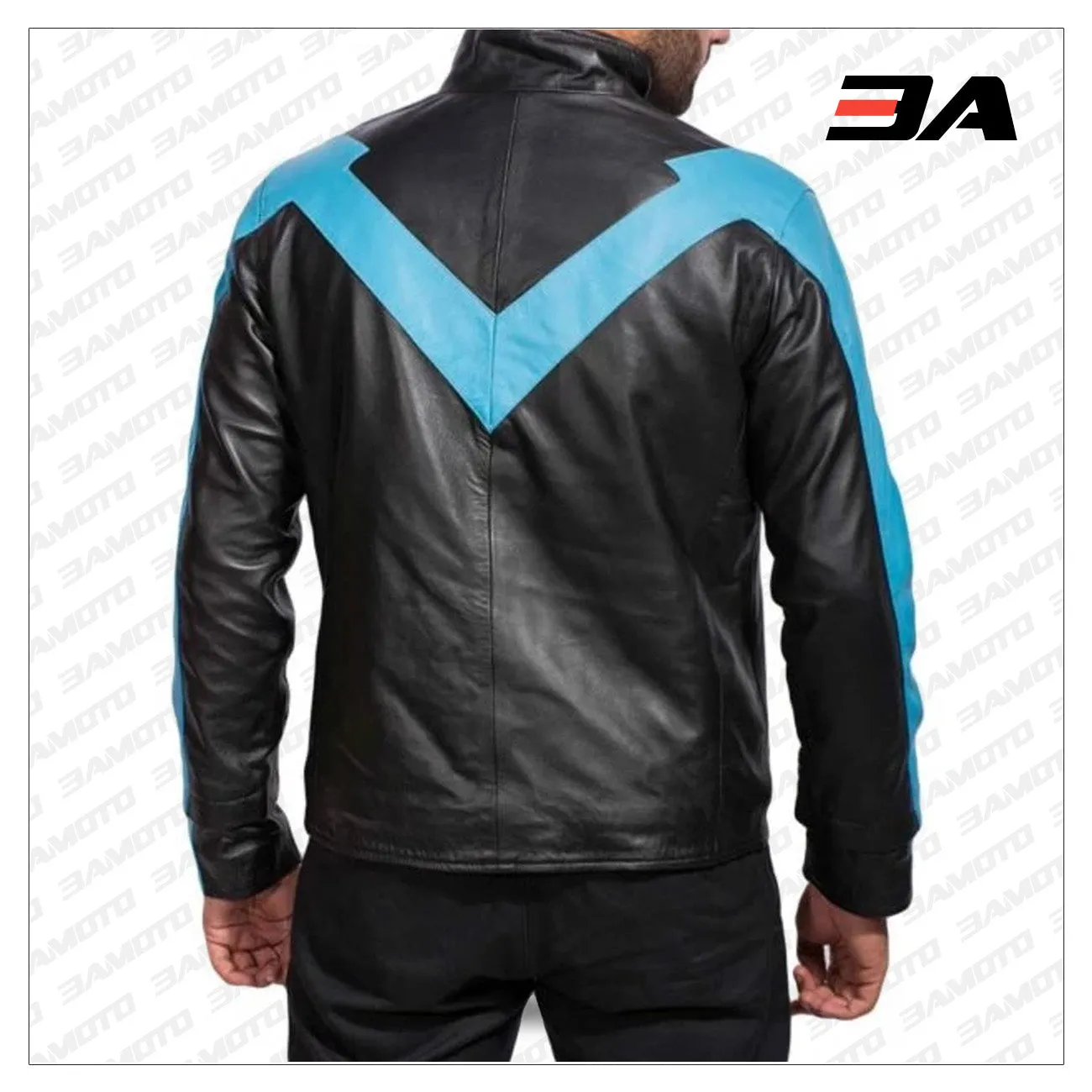 Men’s Nightwing Leather Jacket From Dick Grayson Costume