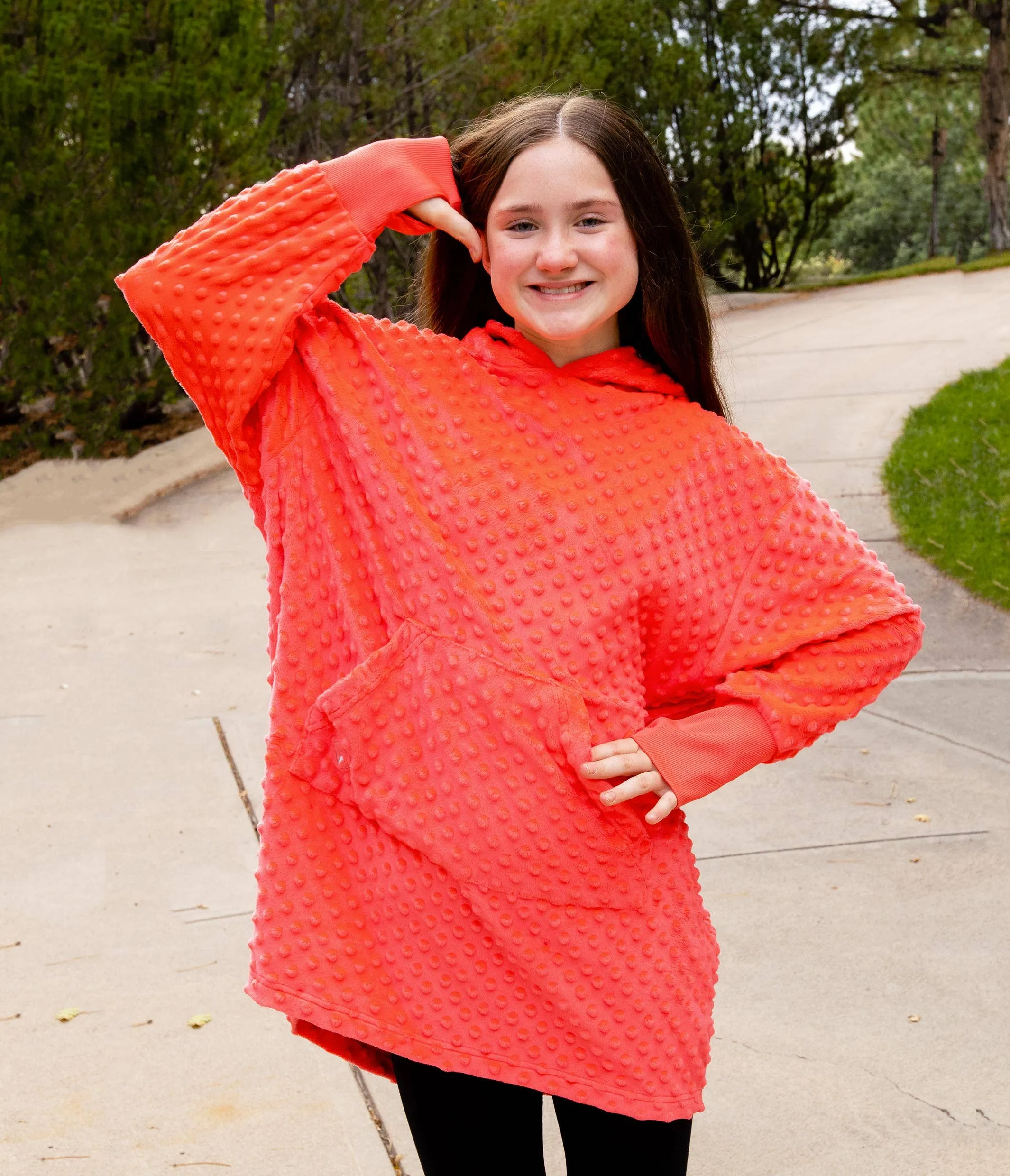 Minky Bubble Oversized Hoodies- Assorted