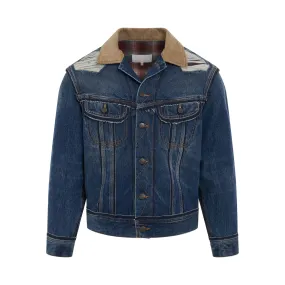 Oversize Deconstruction Cut-Out Denim Jacket