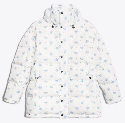 Oversize Printed Down Puffer Jacket