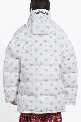 Oversize Printed Down Puffer Jacket