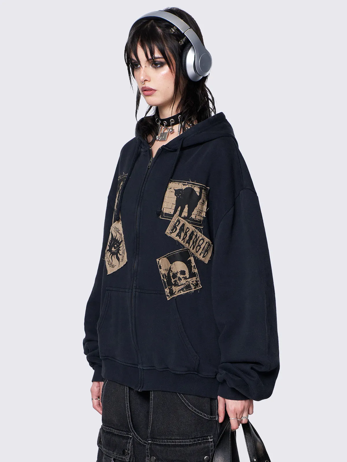 Paranoid Zip Up Hoodie