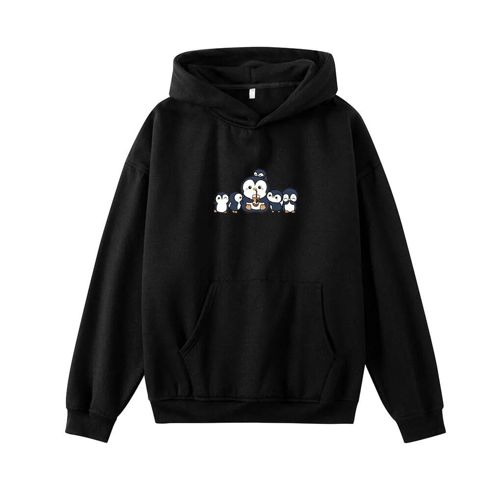 Penguin and Friends Oversized Soft Hoodies