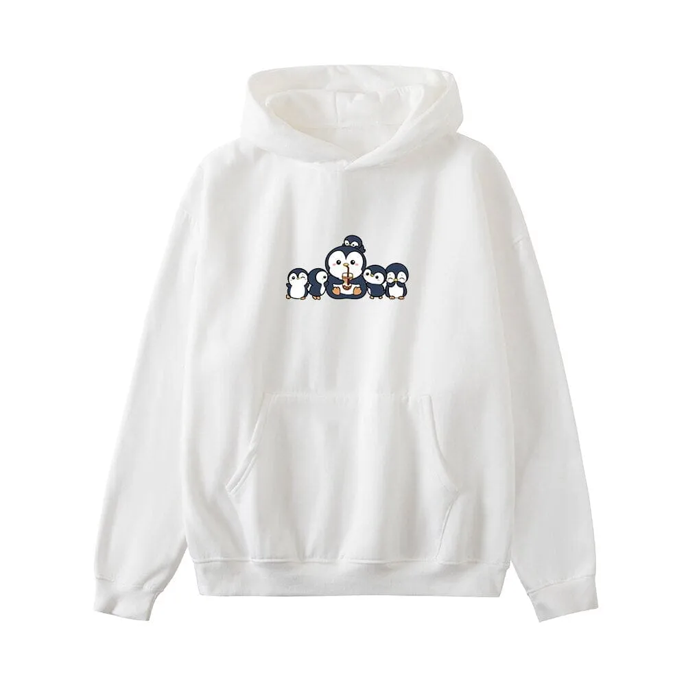 Penguin and Friends Oversized Soft Hoodies