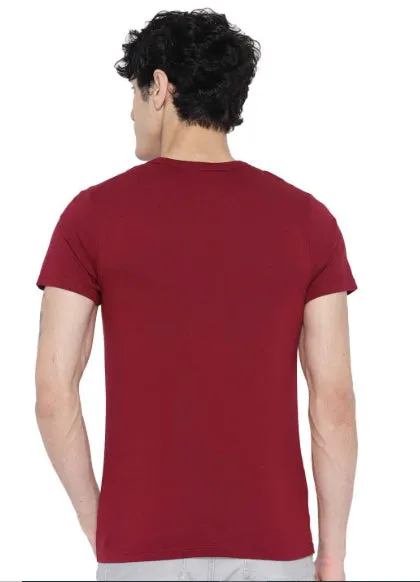 Regular Fit Men's Half Sleeve Henley Cotton T-Shirts Combo (Pack Of 4) by LazyChunks