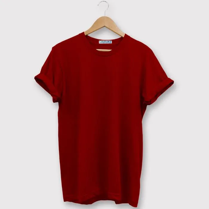 Round Neck Combo " Yellow, White, & Maroon" Half sleeves t shirt . (Pack Of 3) by LazyChunks