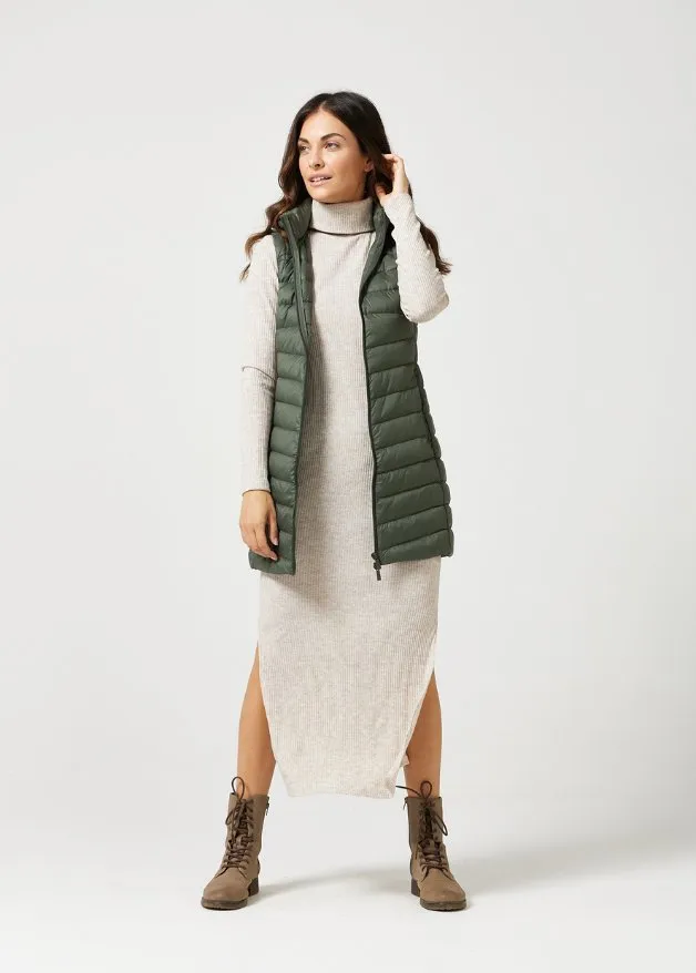 Sage Longline Duck Down Puffer Vest