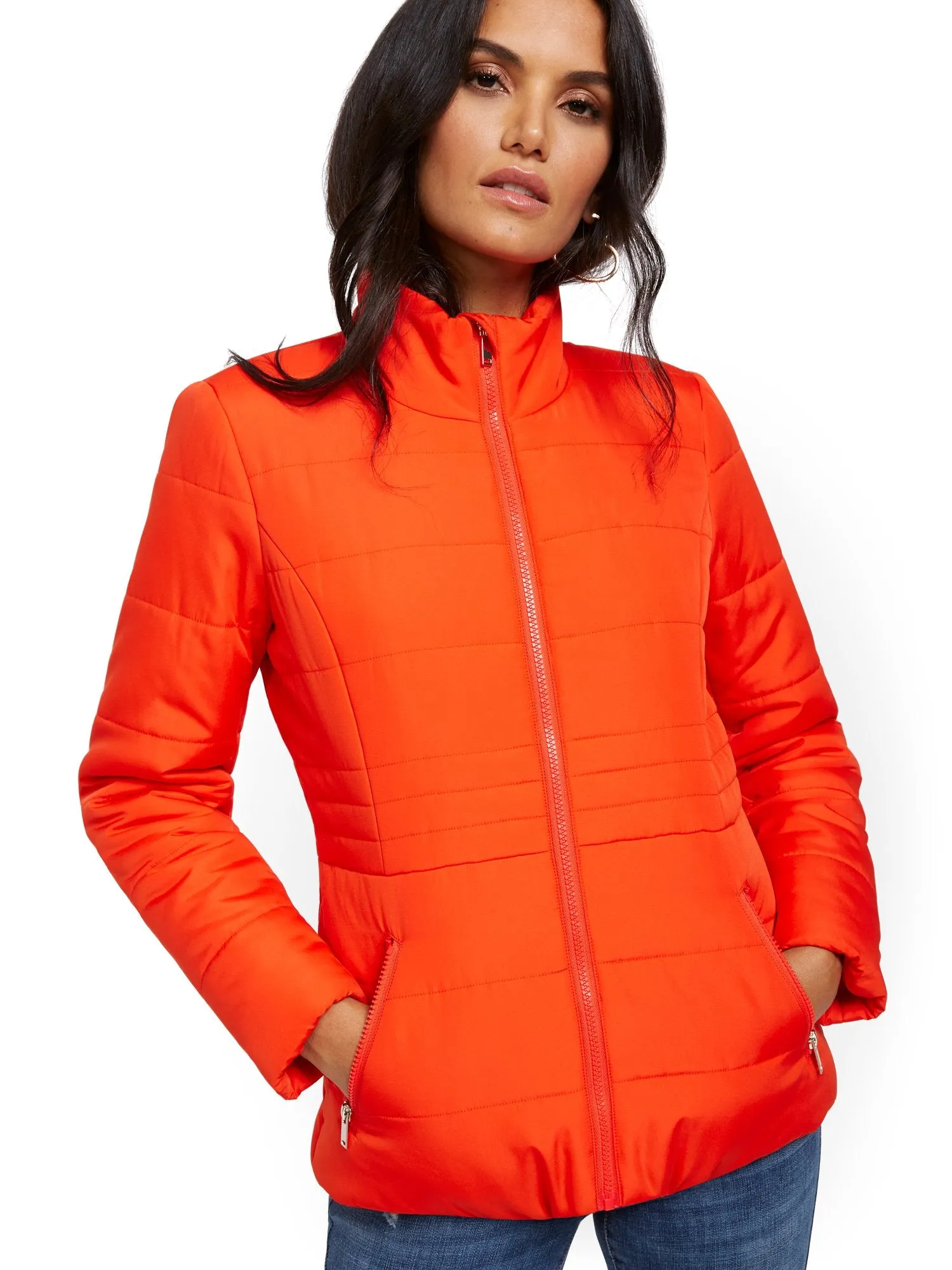 Seamed Puffer Jacket