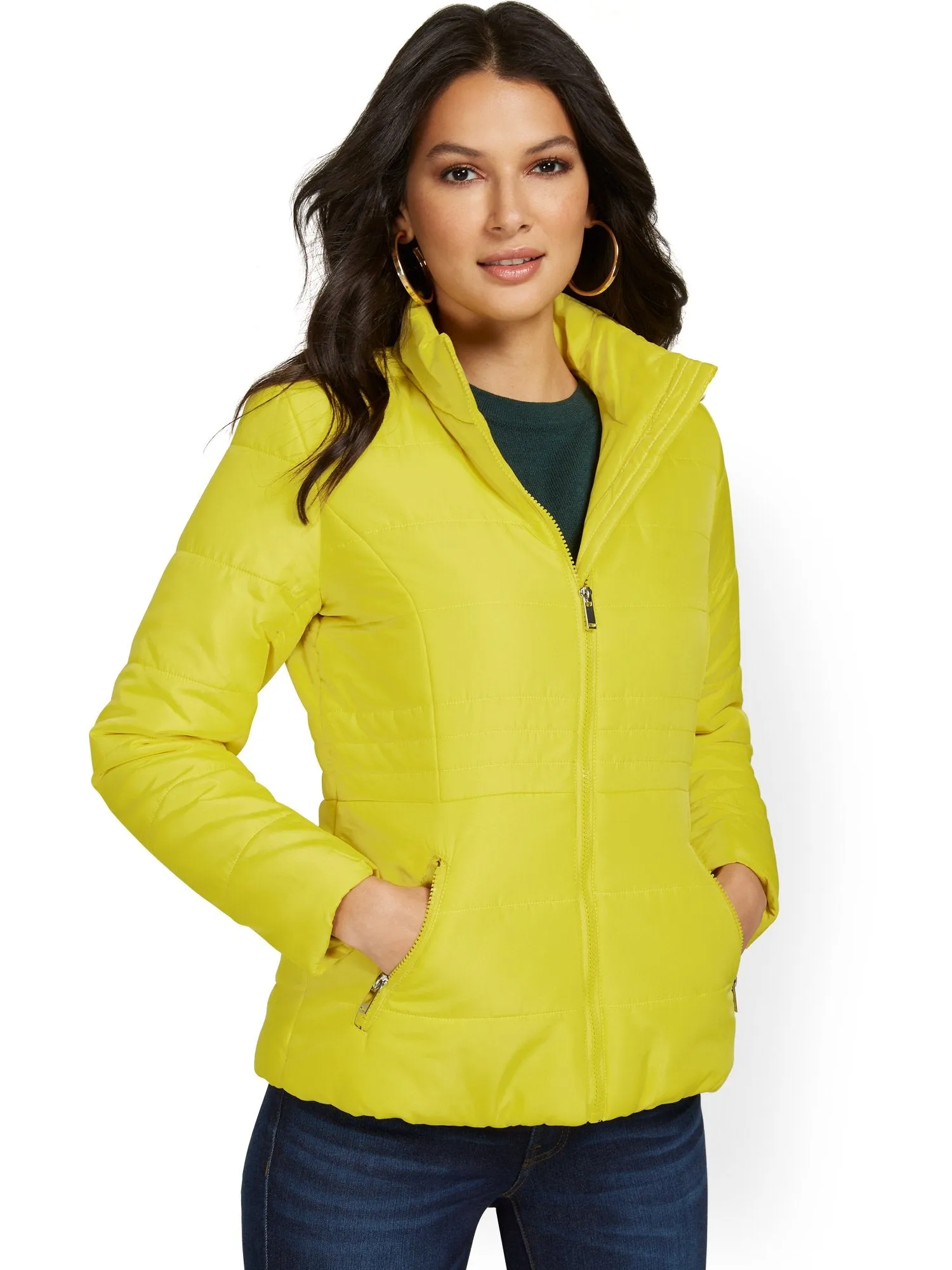 Seamed Puffer Jacket