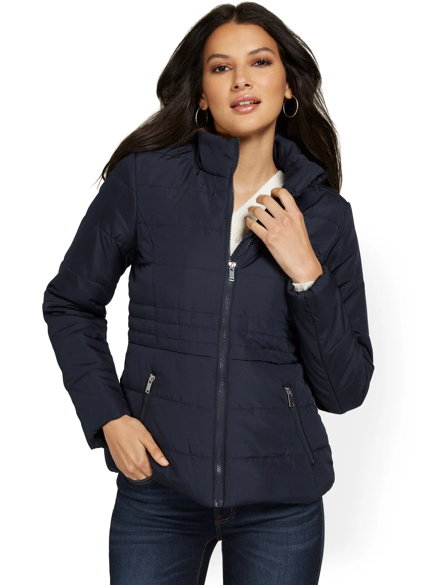 Seamed Puffer Jacket