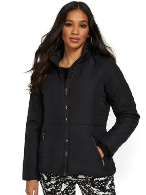 Seamed Puffer Jacket