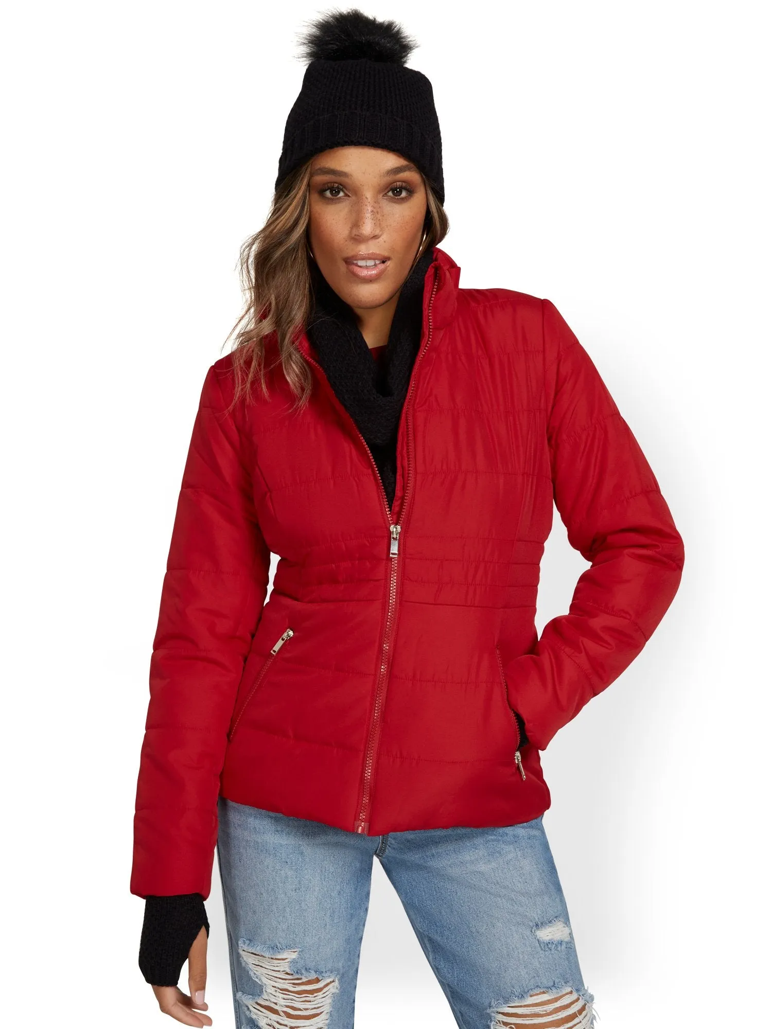 Seamed Puffer Jacket