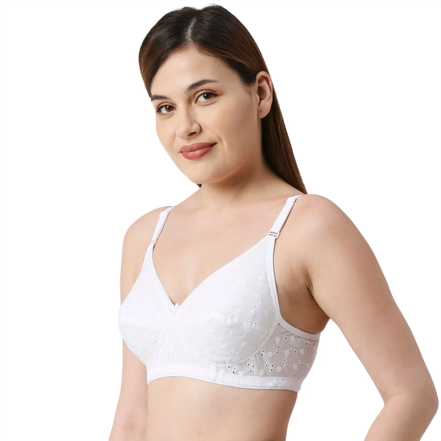 Soft-Plain Mold T-shirt Bra  White