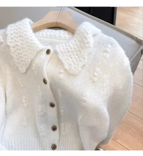 Sweet sweater jacket for women knitted cardigan    S4836