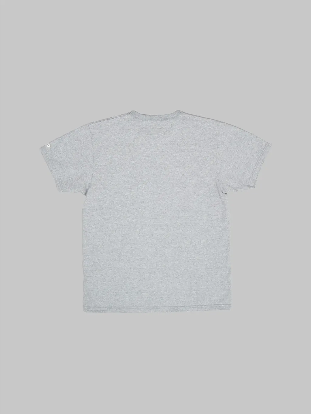 The Flat Head Loopwheeled Heavyweight Plain T-Shirt Grey