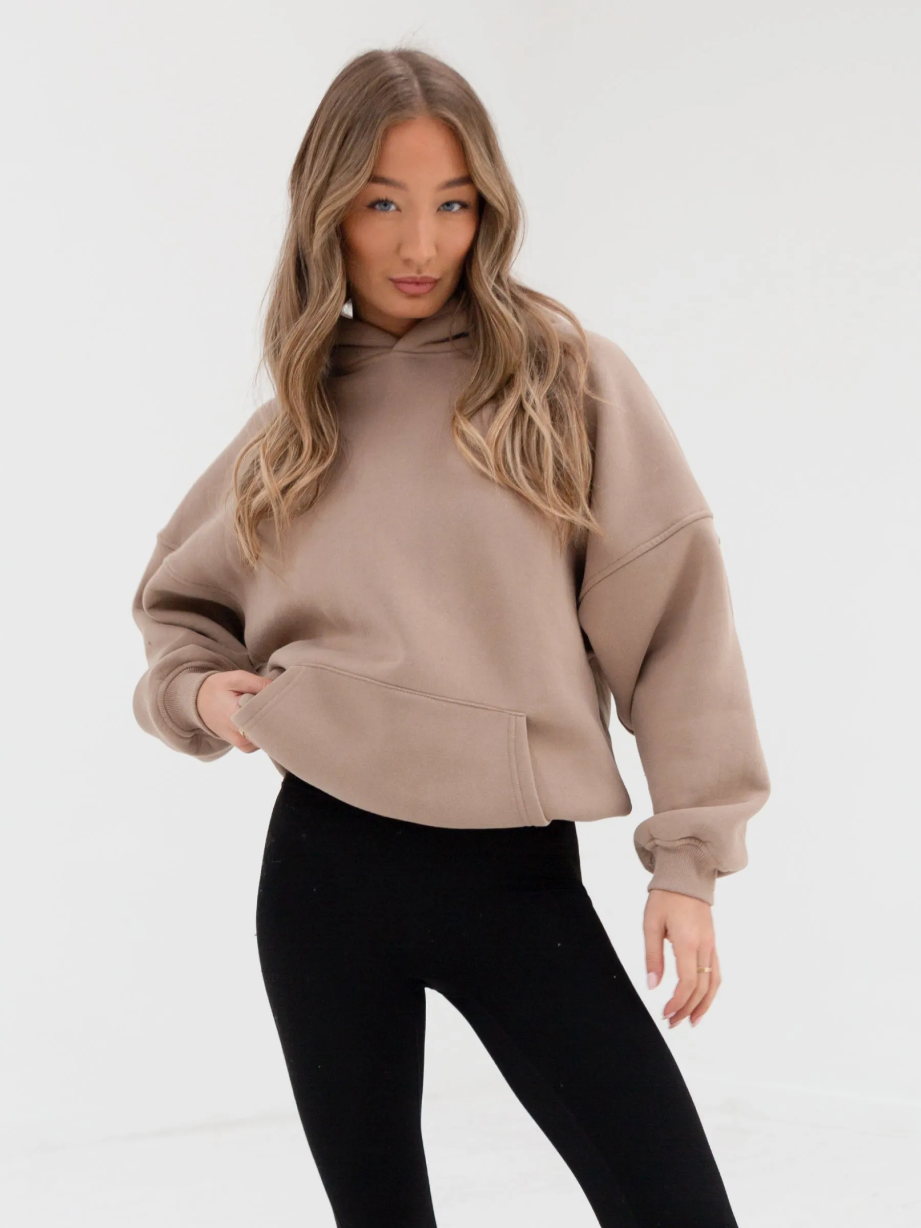 Tonal Isabel Oversized Hoodie - Tan