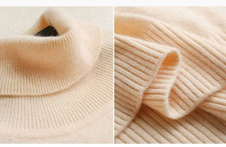 VenusFox Cashmere Turtleneck Knitted Sweater