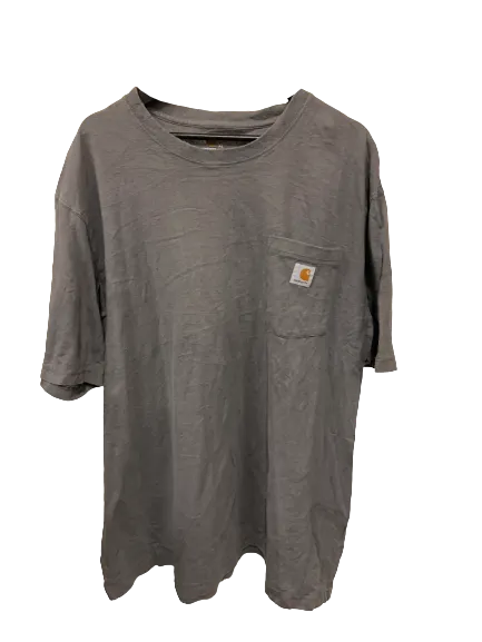 Vintage Carhartt Logo Grey T-shirt X-Large