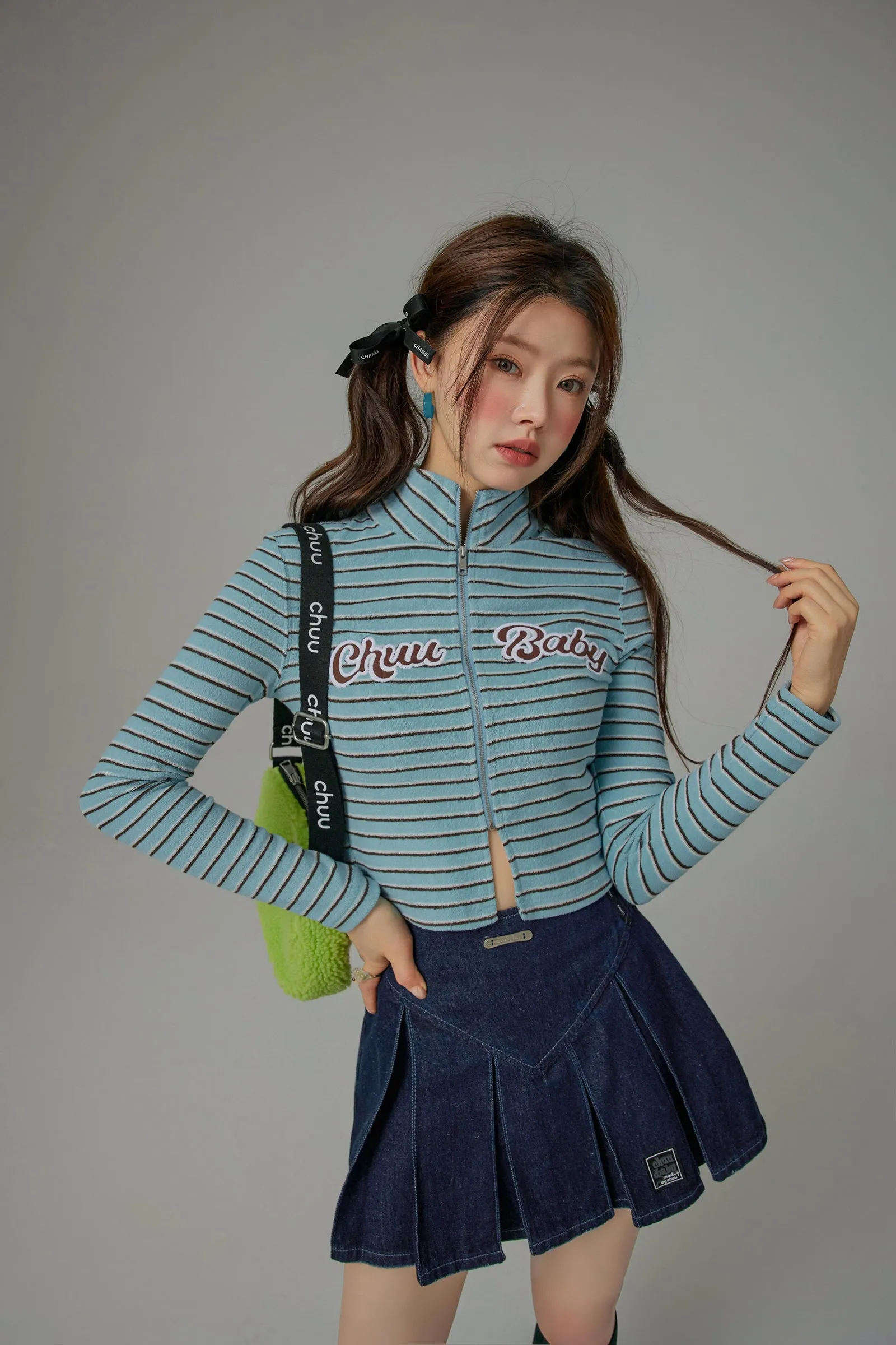 We Have Chemistry Striped Zip-Up