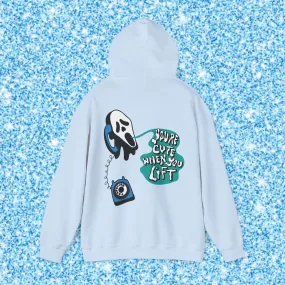 YOU'RE CUTE WHEN YOU LIFT (BLUE) -HOODIE