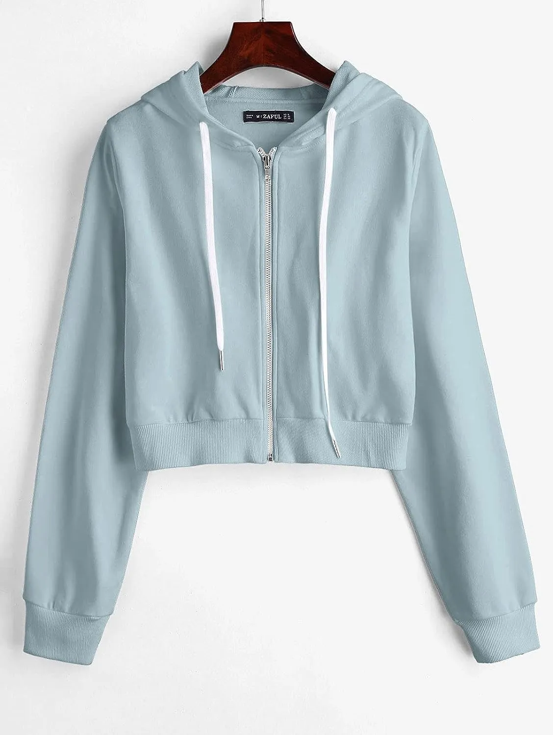 ZAFUL Women's Zip Up Thin Hoodies